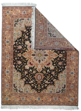 Extremely Fine  Tabriz Wool & Silk Rug 5'0" x 6'0"