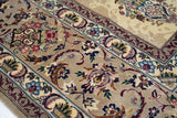 Extremely Fine  Isfahan Wool and Silk Rug 5'1'' x 7'6''