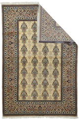 Extremely Fine  Isfahan Wool and Silk Rug 5'1'' x 7'6''