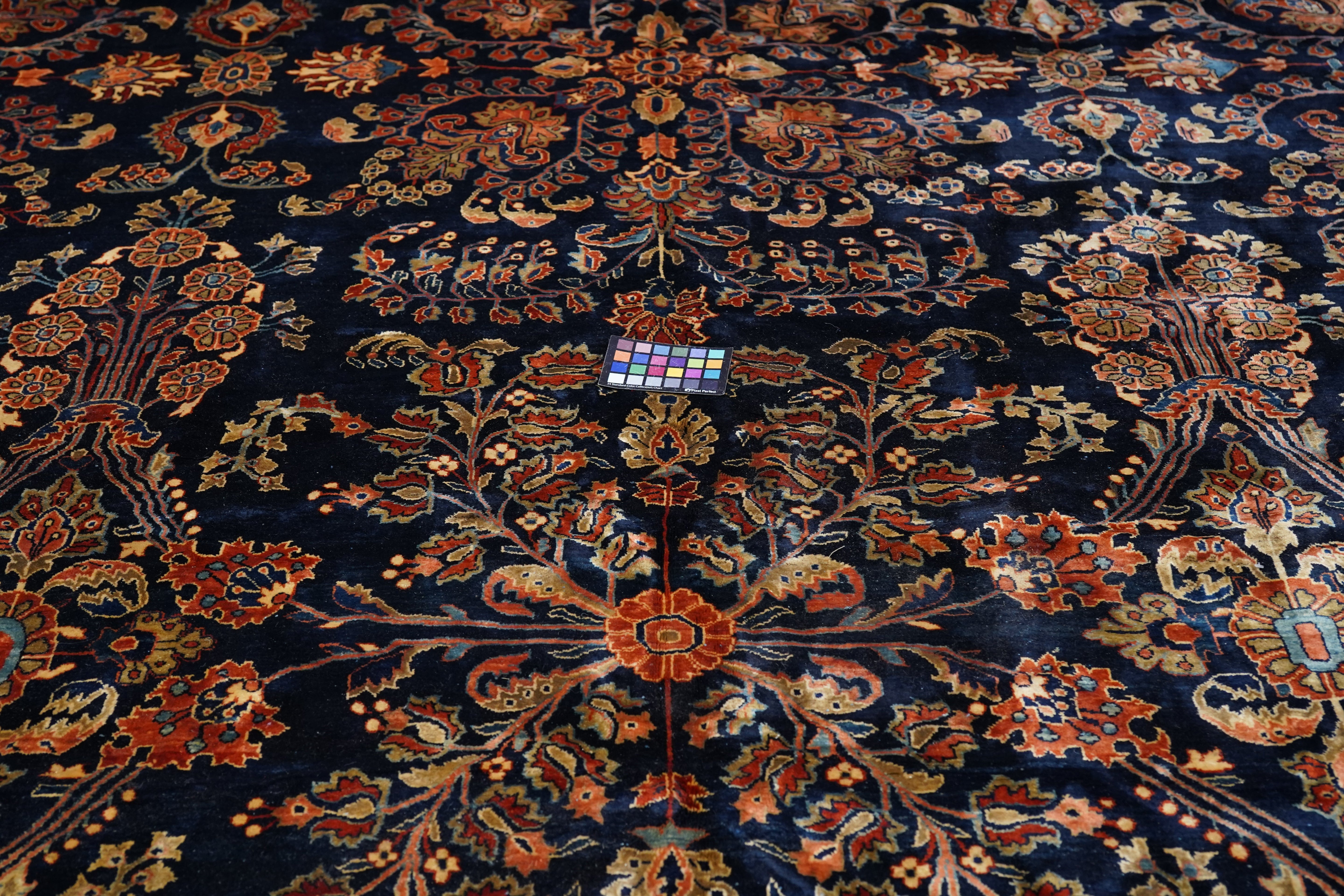 Antique  Mohajeran Sarouk Rug 13'0" x 21' 10''