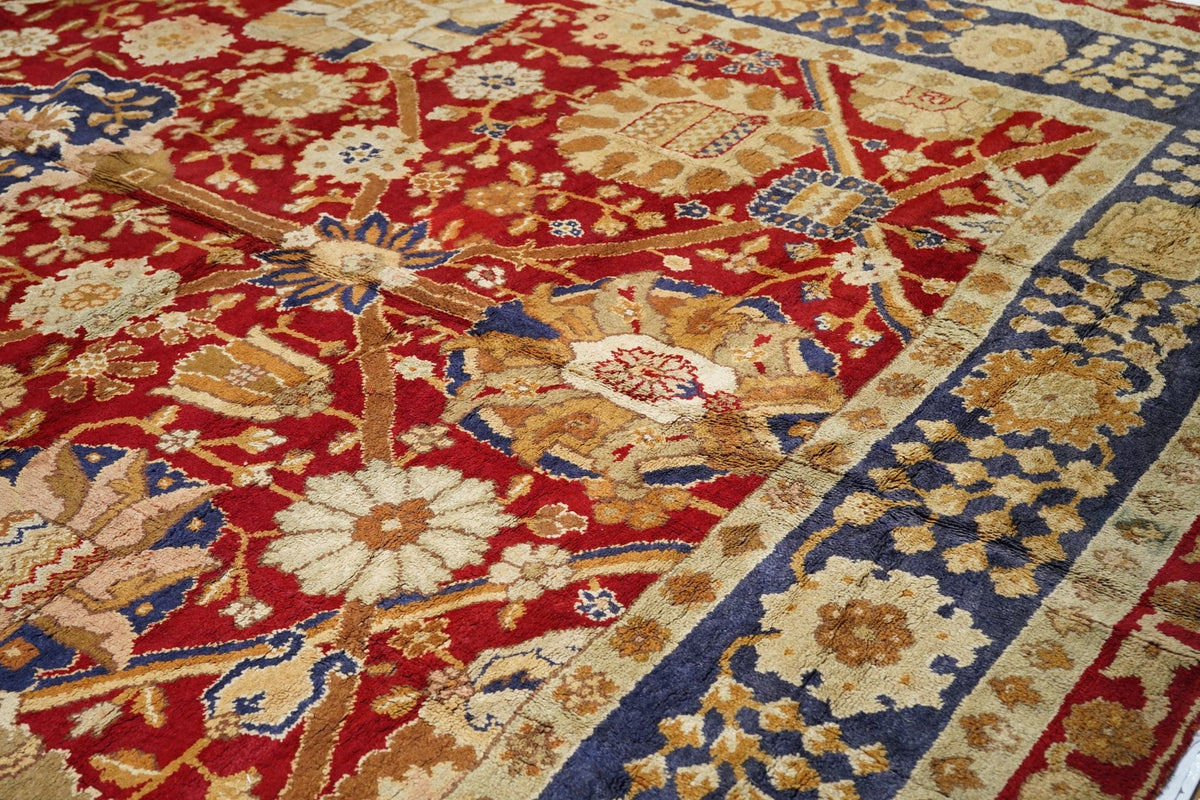 Antique Irish Donegal Rug 13'6'' x 16'6''
