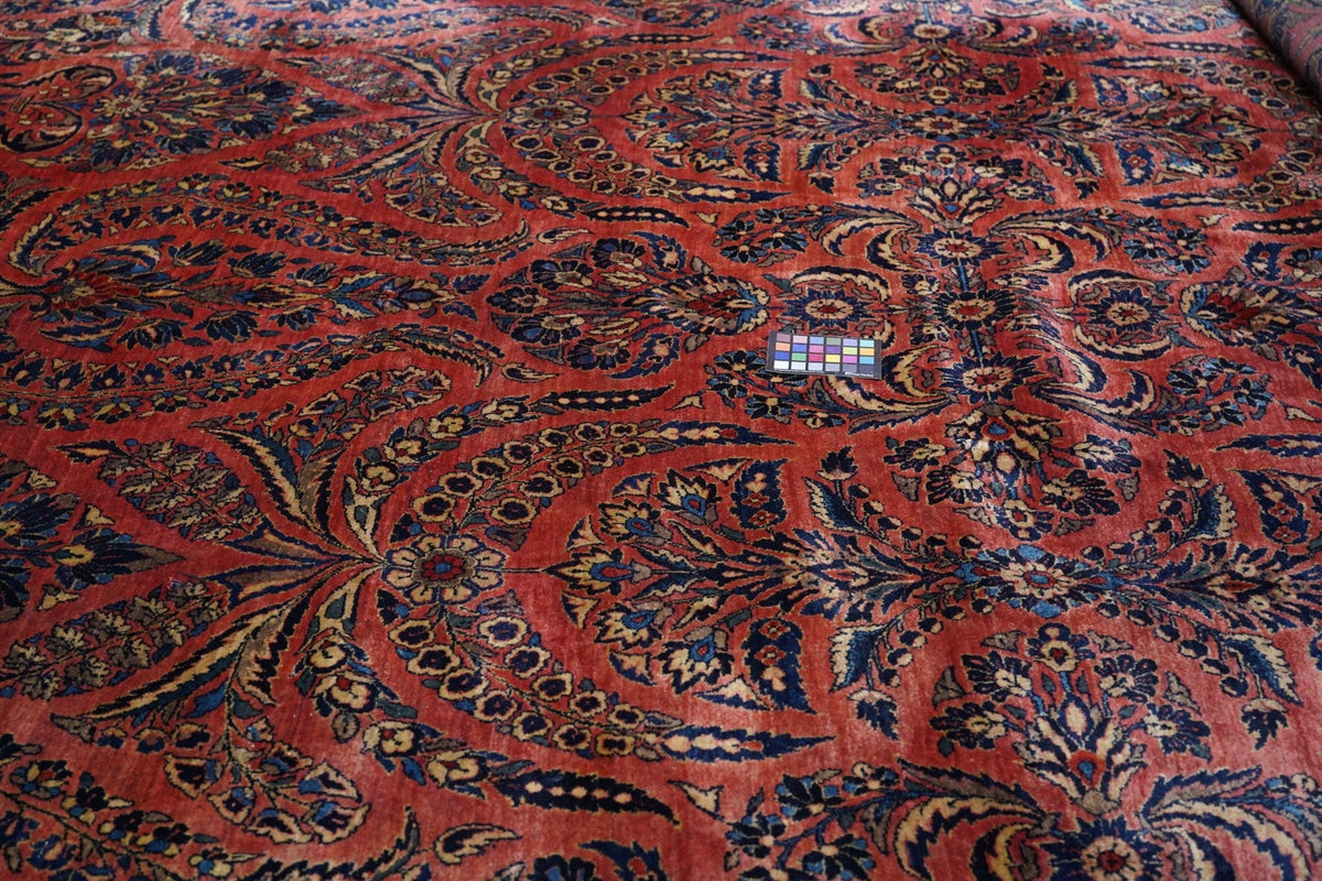 Antique Sarouk Rug 12'2'' x 18'4''