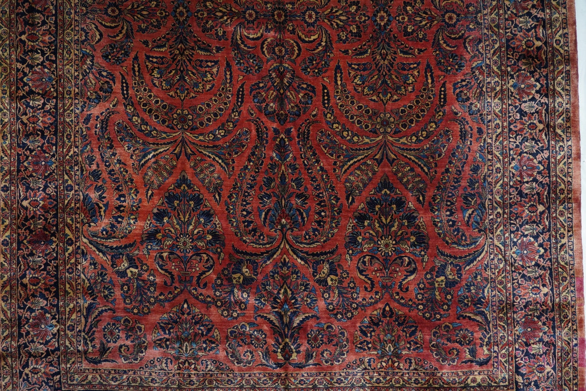 Antique Sarouk Rug 12'2'' x 18'4''