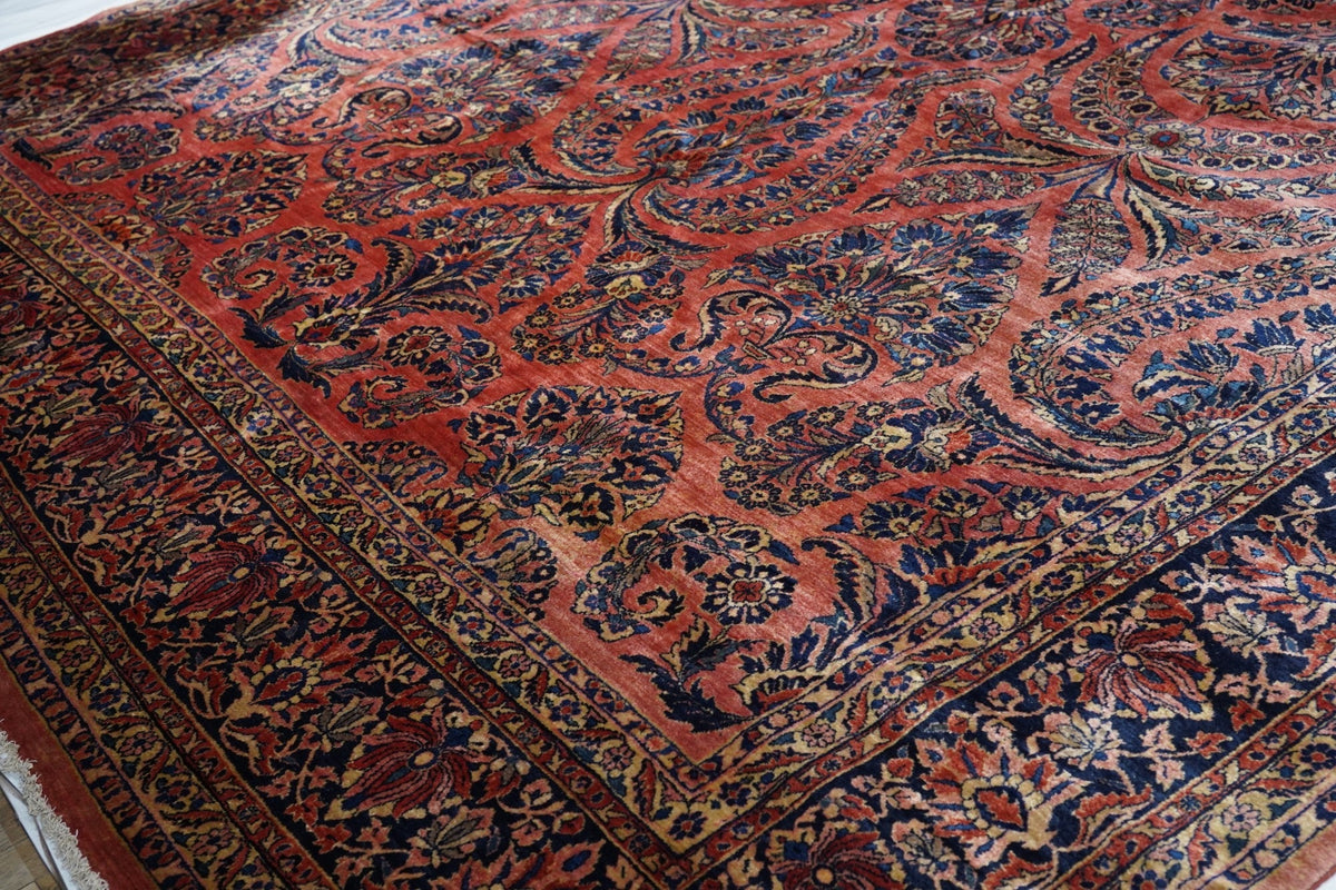 Antique Sarouk Rug 12'2'' x 18'4''
