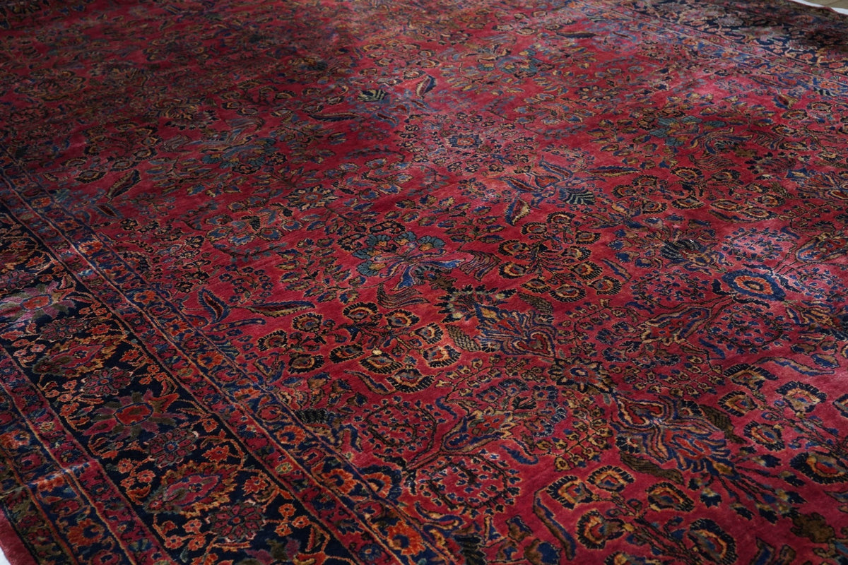 Antique Sarouk Rug 11'3'' x 17'8''