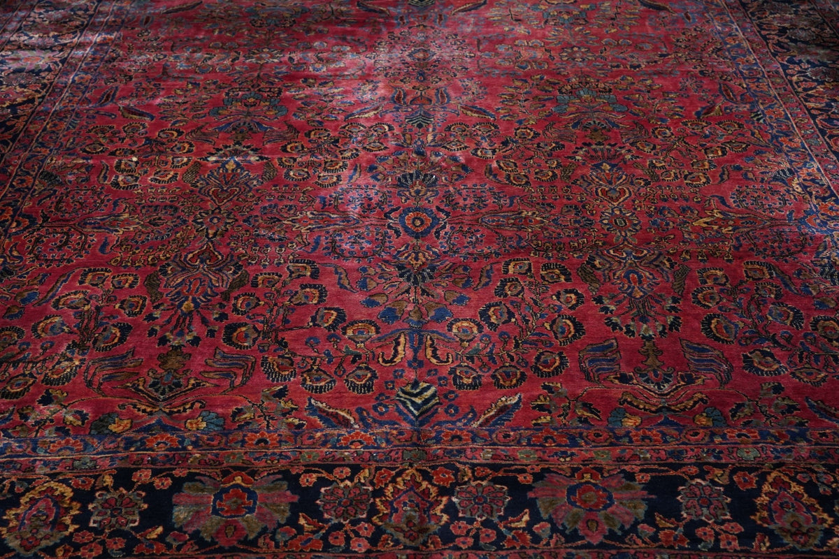 Antique Sarouk Rug 11'3'' x 17'8''