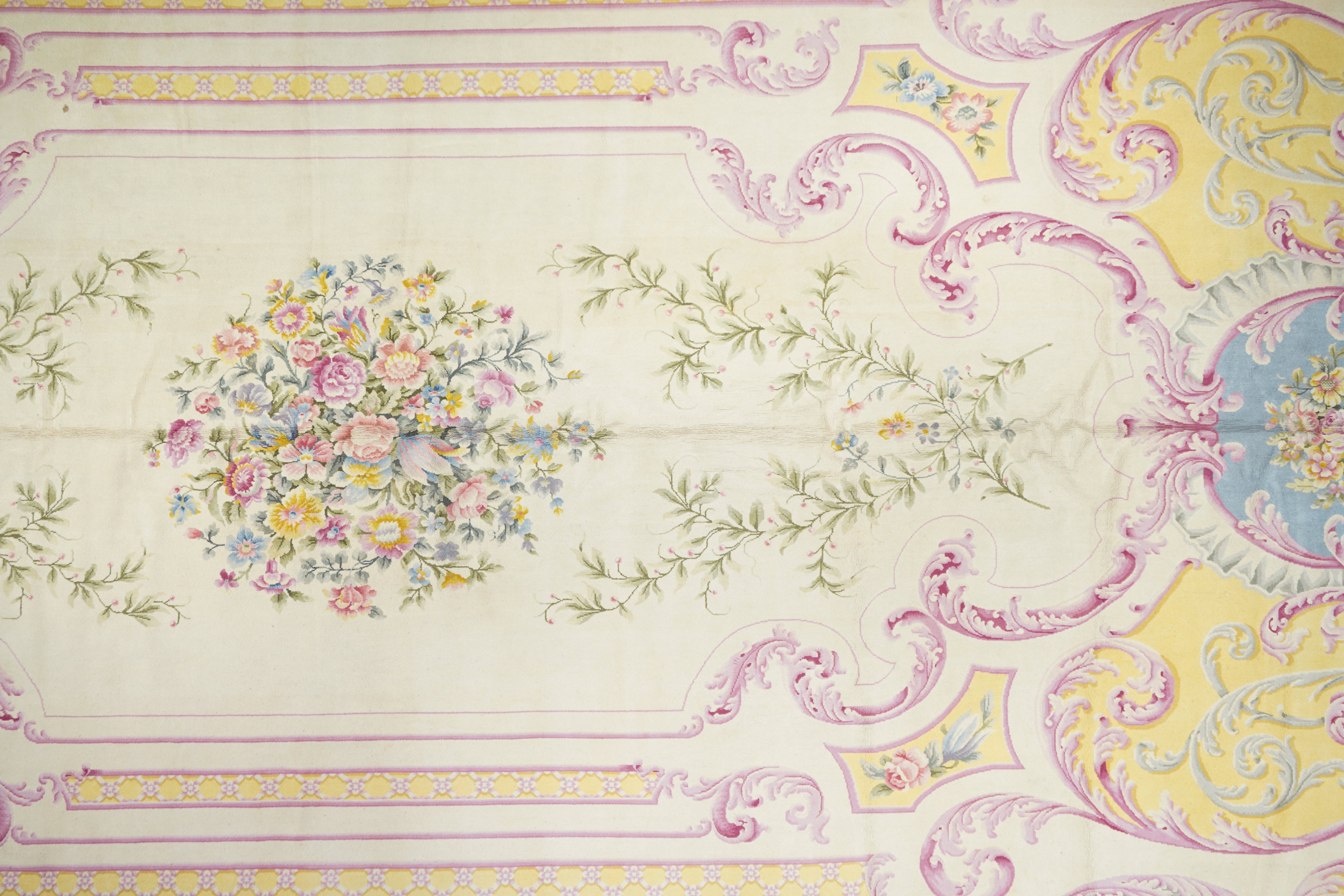 Vintage Savonnerie Rug 11' 1'' x 21' 4''
