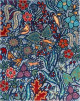 Four Cedar Waxwings Rug