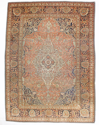 Antique Mohtashem Kashan Rug 8'4'' x 11'4''