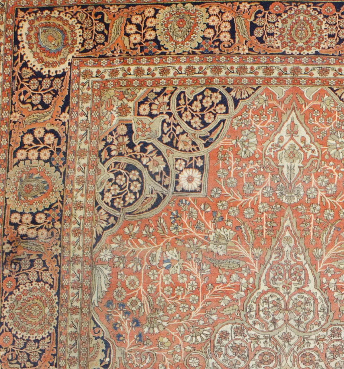 Antique Mohtashem Kashan Rug 8'4'' x 11'4''