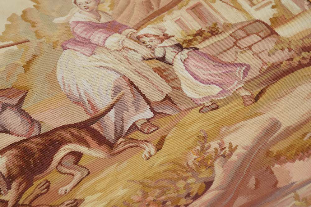 Antique French Tapestry 2'0'' x 3'9''
