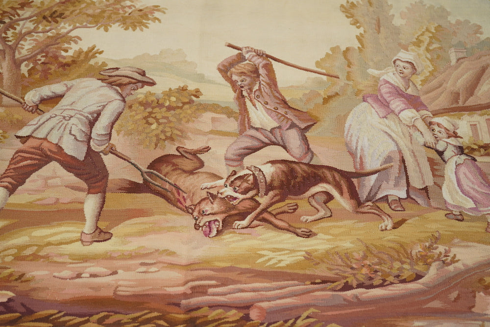 Antique French Tapestry 2'0'' x 3'9''