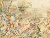 Antique Tapestry Aubusson-Beauvais Pictorial French 4'9'' x 6'3''