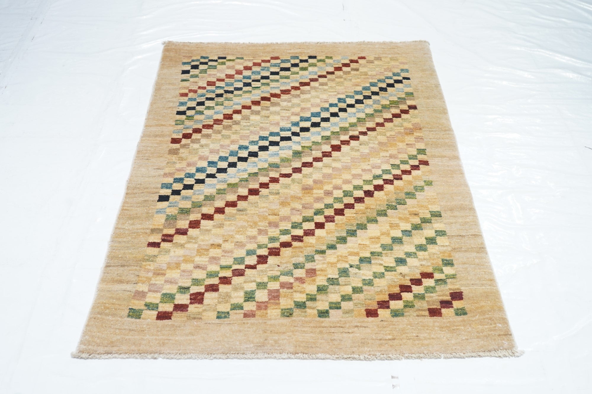 Vintage Gabbeh Rug 3'1'' x 4'10''