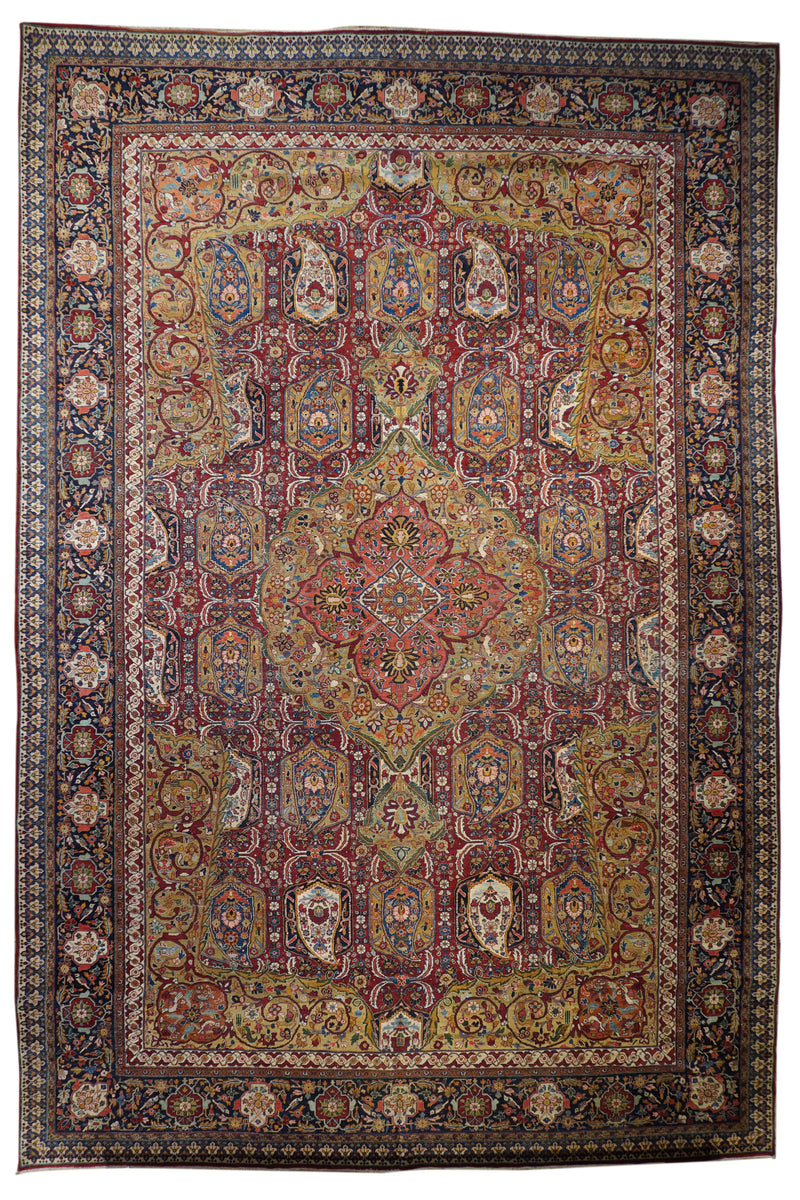 Vintage  Sarouk Rug 11' 10'' x 17' 6''