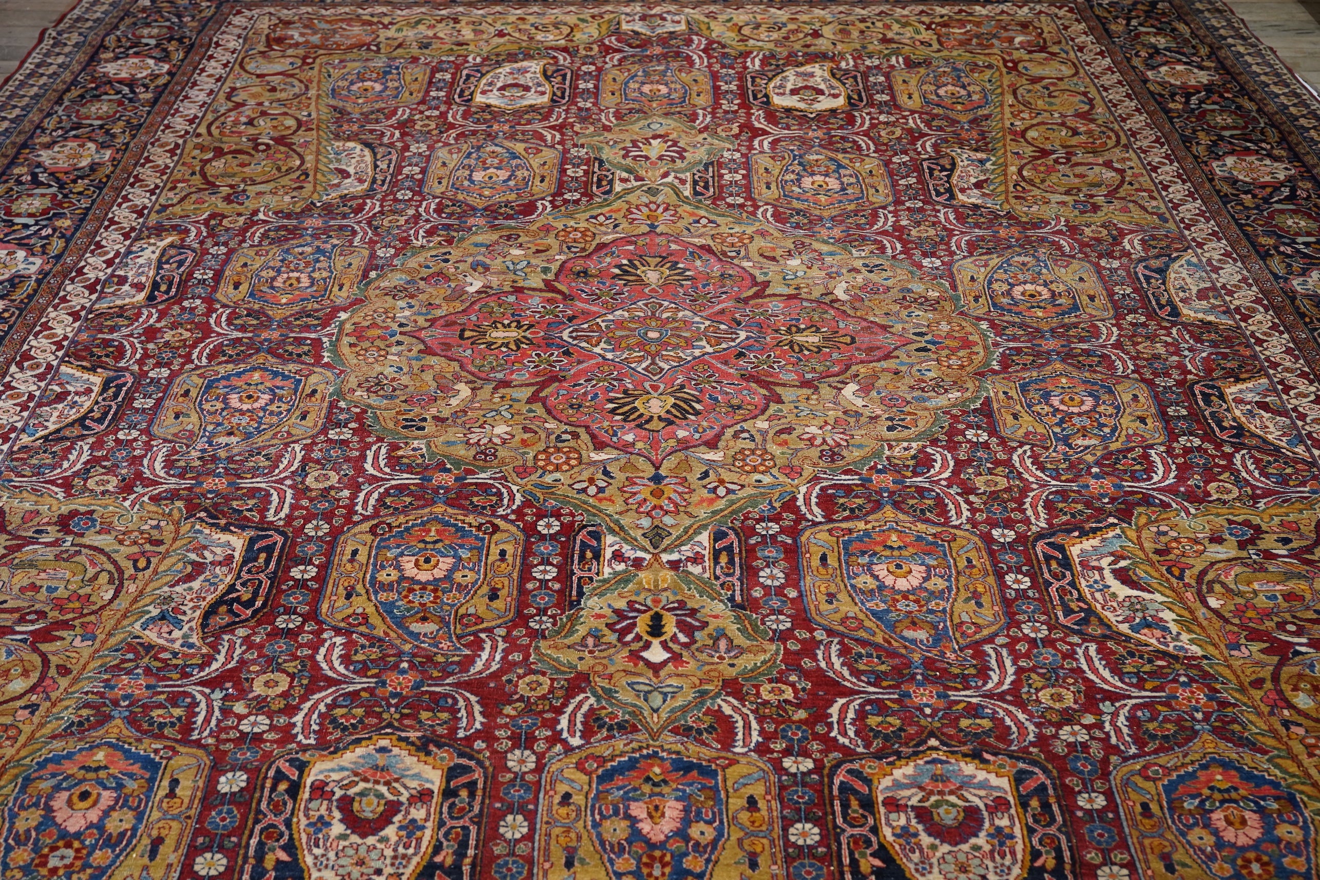 Vintage  Sarouk Rug 11' 10'' x 17' 6''