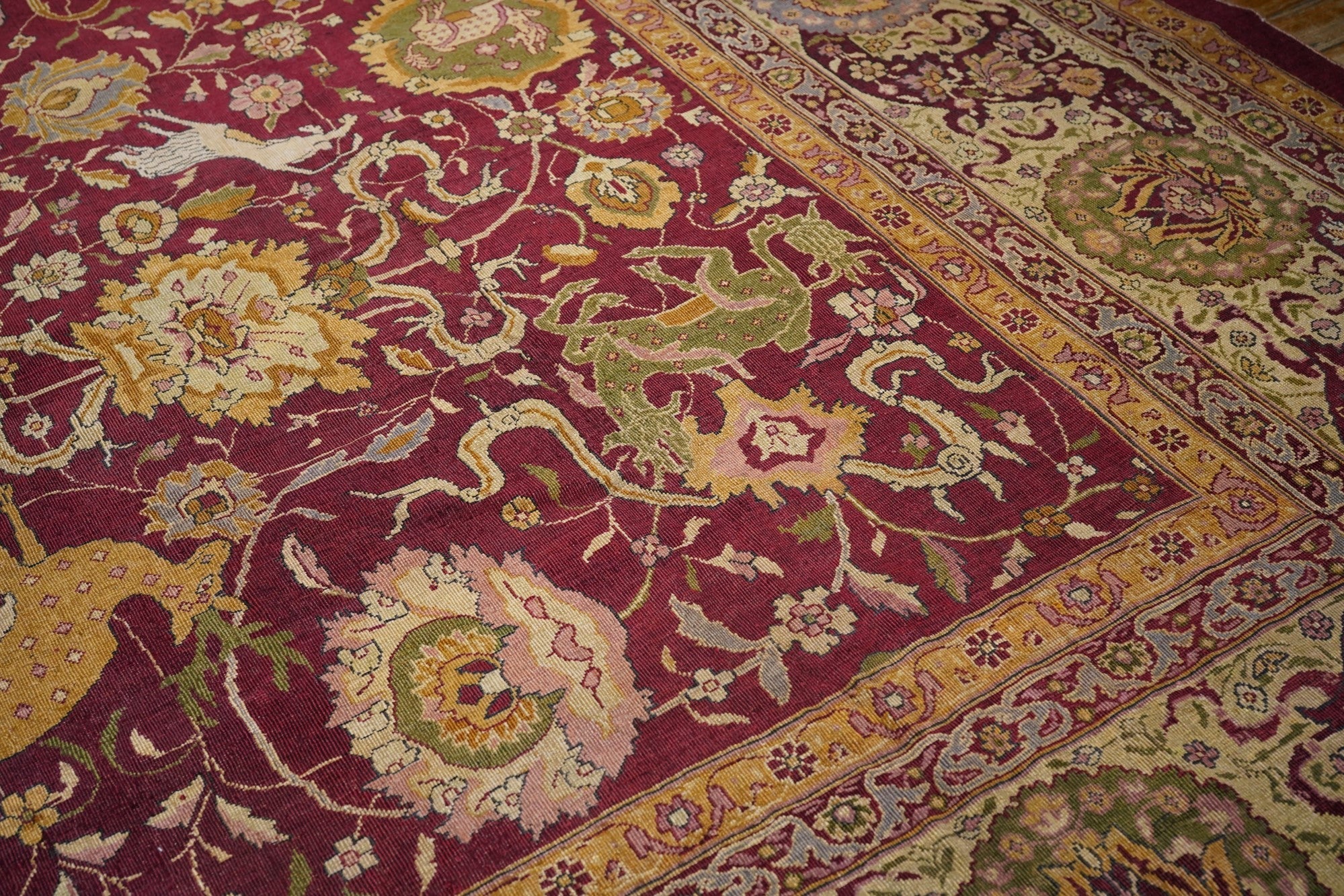 Antique Agra Rug 12'0'' x 16'6'' circa 1880