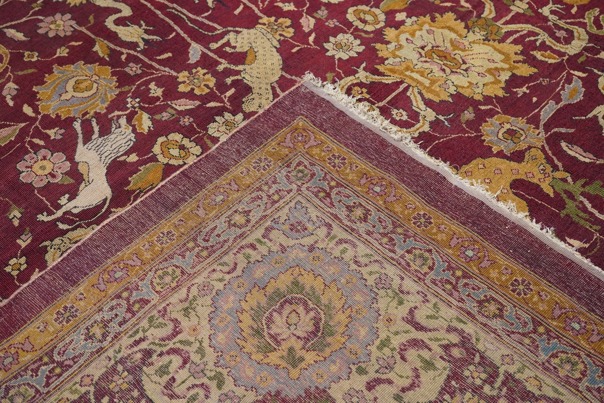 Antique Agra Rug 12'0'' x 16'6'' circa 1880