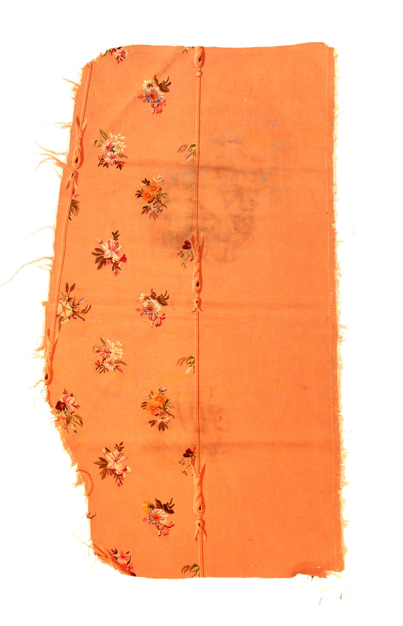 Antique Tapestry Aubusson Cover Seat Pair (1 of pair) 2'5'' x 4'6''