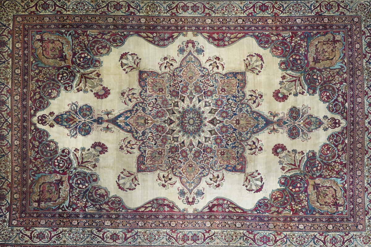 Antique Kerman Rug 9'8'' x 14'6''