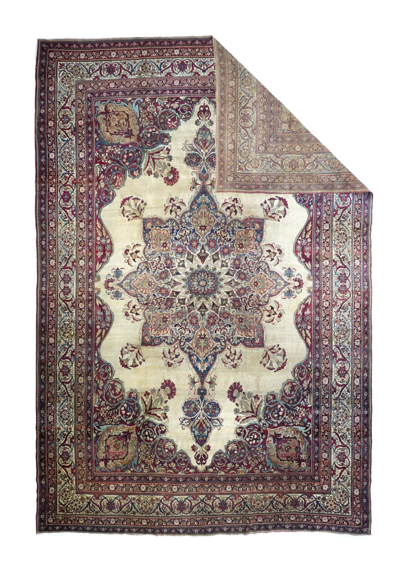 Antique Kerman Rug 9'8'' x 14'6''