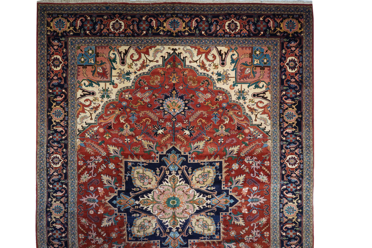 Vintage Heriz Rug 13'2'' x 19'6''