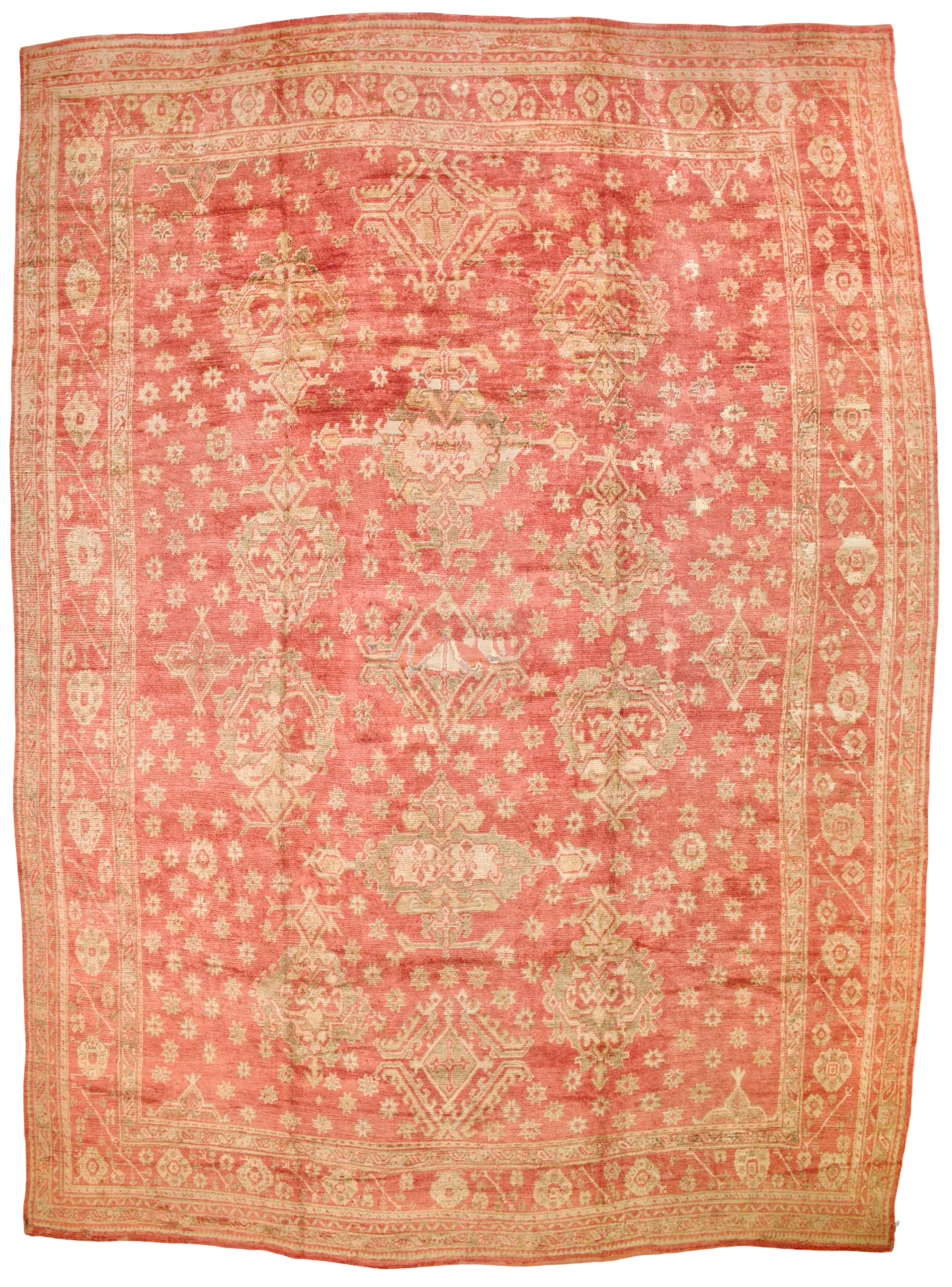 Antique Oushak Rug 14' 2'' x 20' 6''