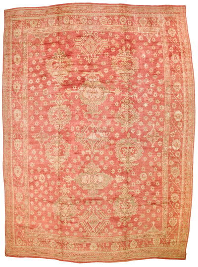 Antique Oushak Rug 14' 2'' x 20' 6''
