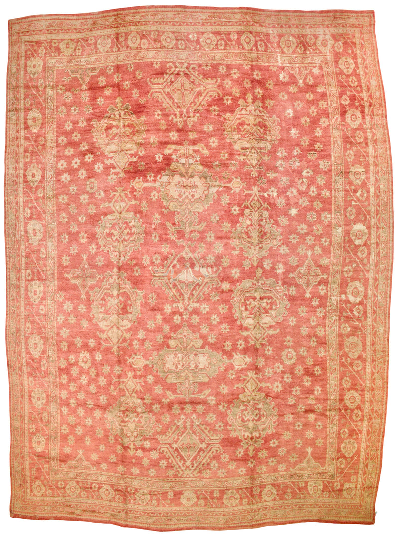Antique Oushak Rug 14' 2'' x 20' 6''