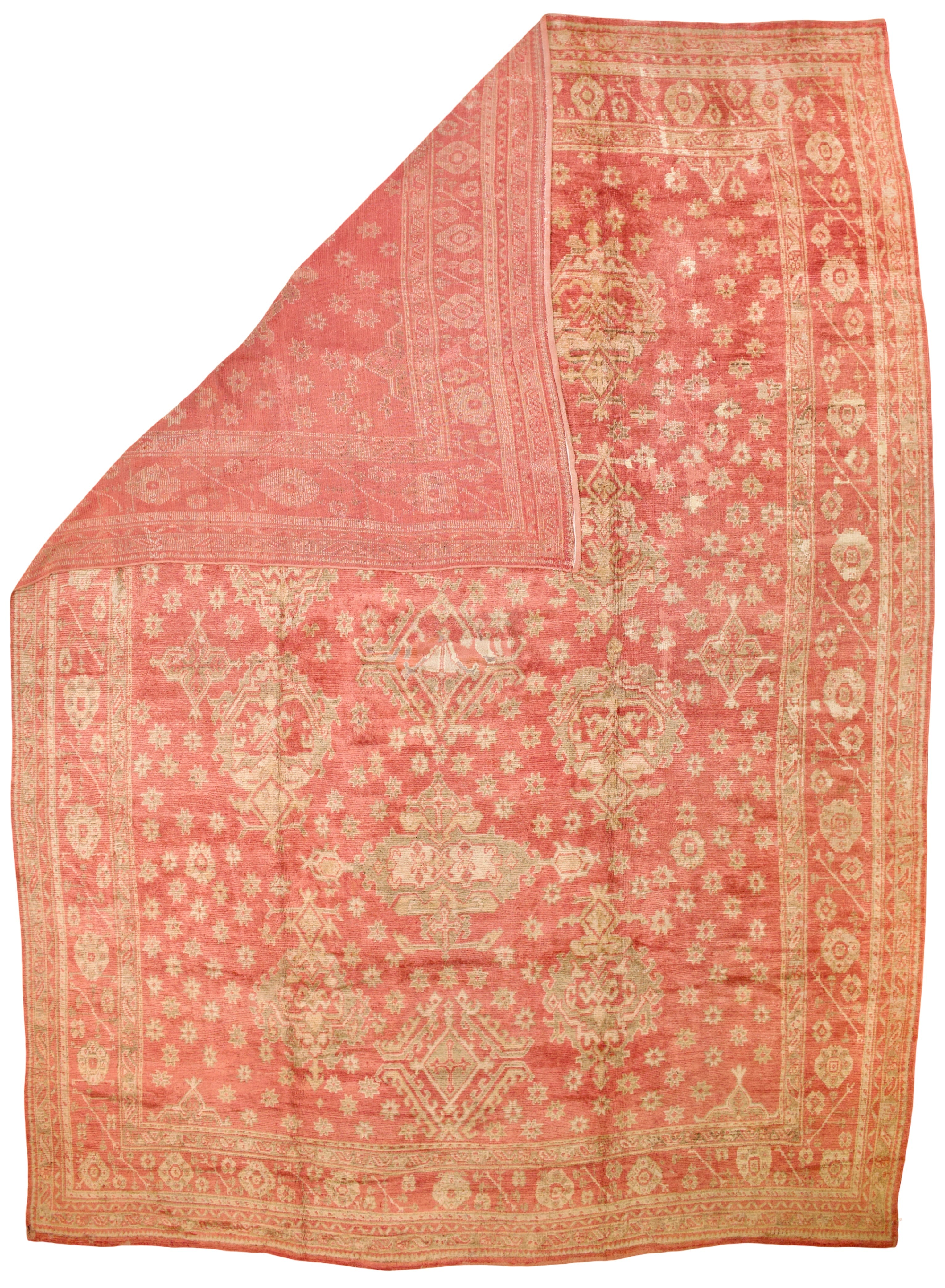Antique Oushak Rug 14' 2'' x 20' 6''