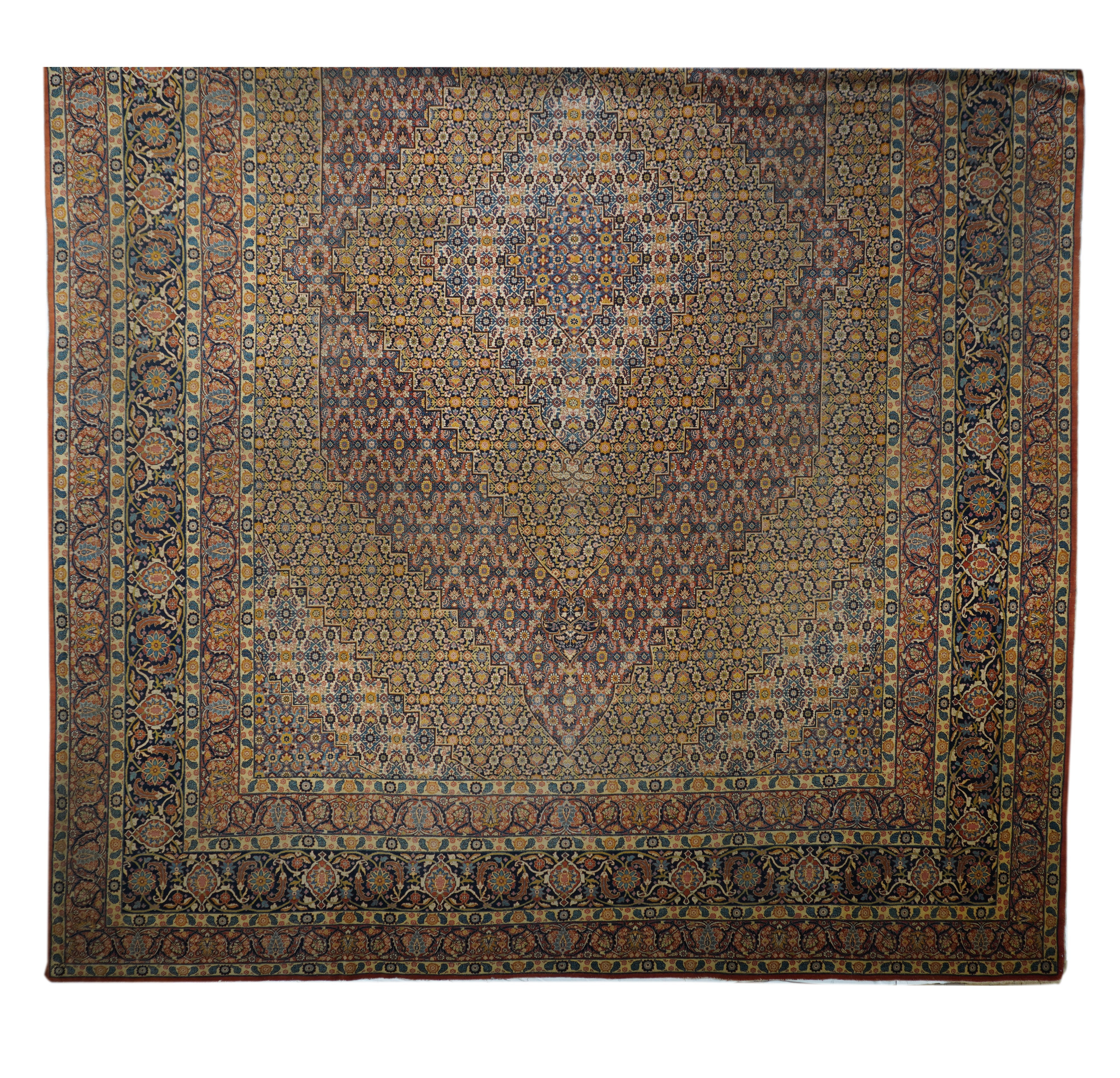 Antique  Haji Jalili Tabriz Rug 13' 6'' x 18' 7''