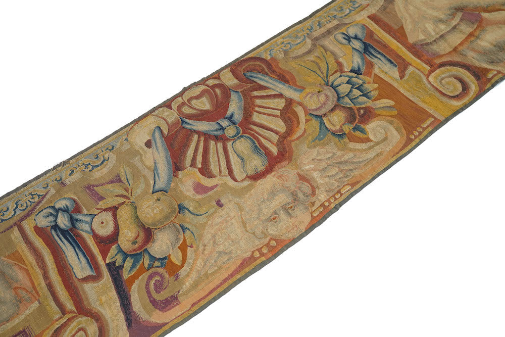 Antique Tapestry Flemish Panel 1'7'' x 8'5''