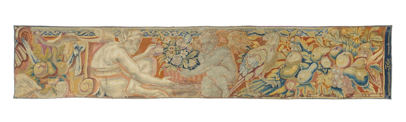 Antique Tapestry Flemish Panel 1'7'' x 8'3''
