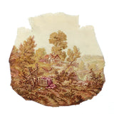 Antique Aubusson-Beauvais Tapestry 2'1'' x 2'1''