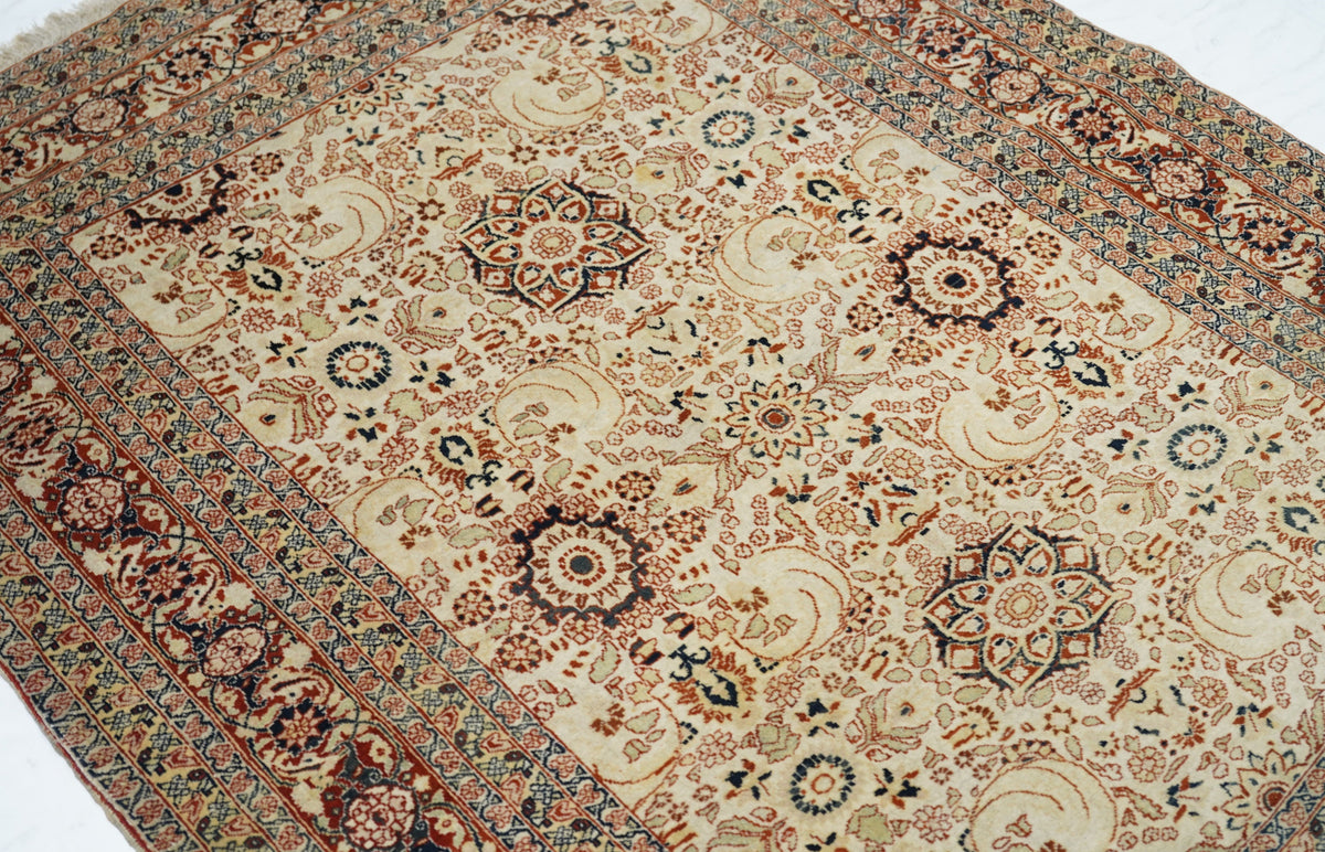 Antique Haji Jalili Rug 4'3'' x 5'3''