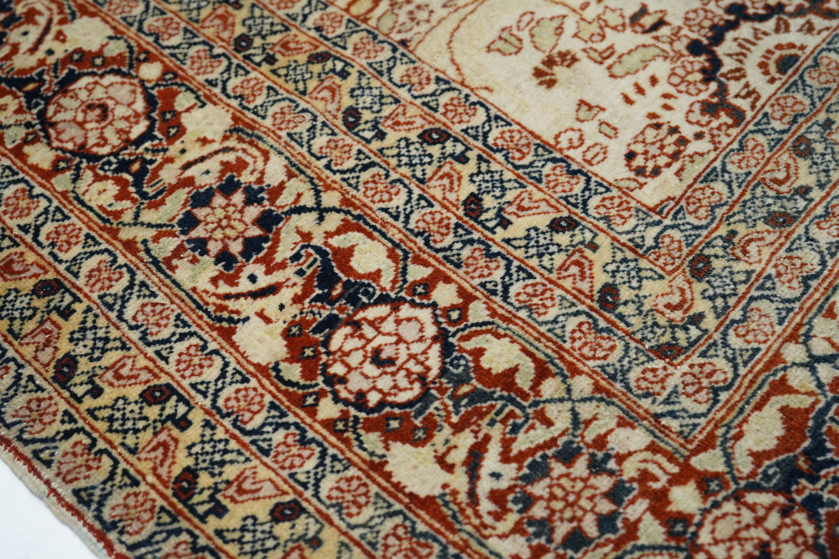 Antique Haji Jalili Rug 4'3'' x 5'3''