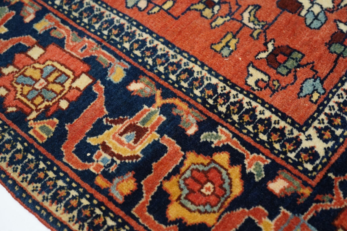Antique Farahan Sarouk Rug 4'3'' x 6'7''