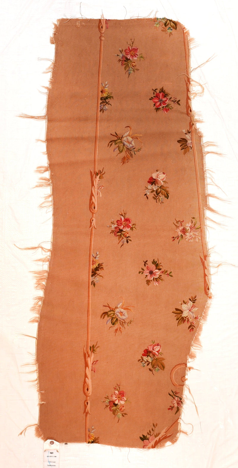 Antique Tapestry Aubusson French Cover Seat (1 of pair) 1'1'' x 4'8''