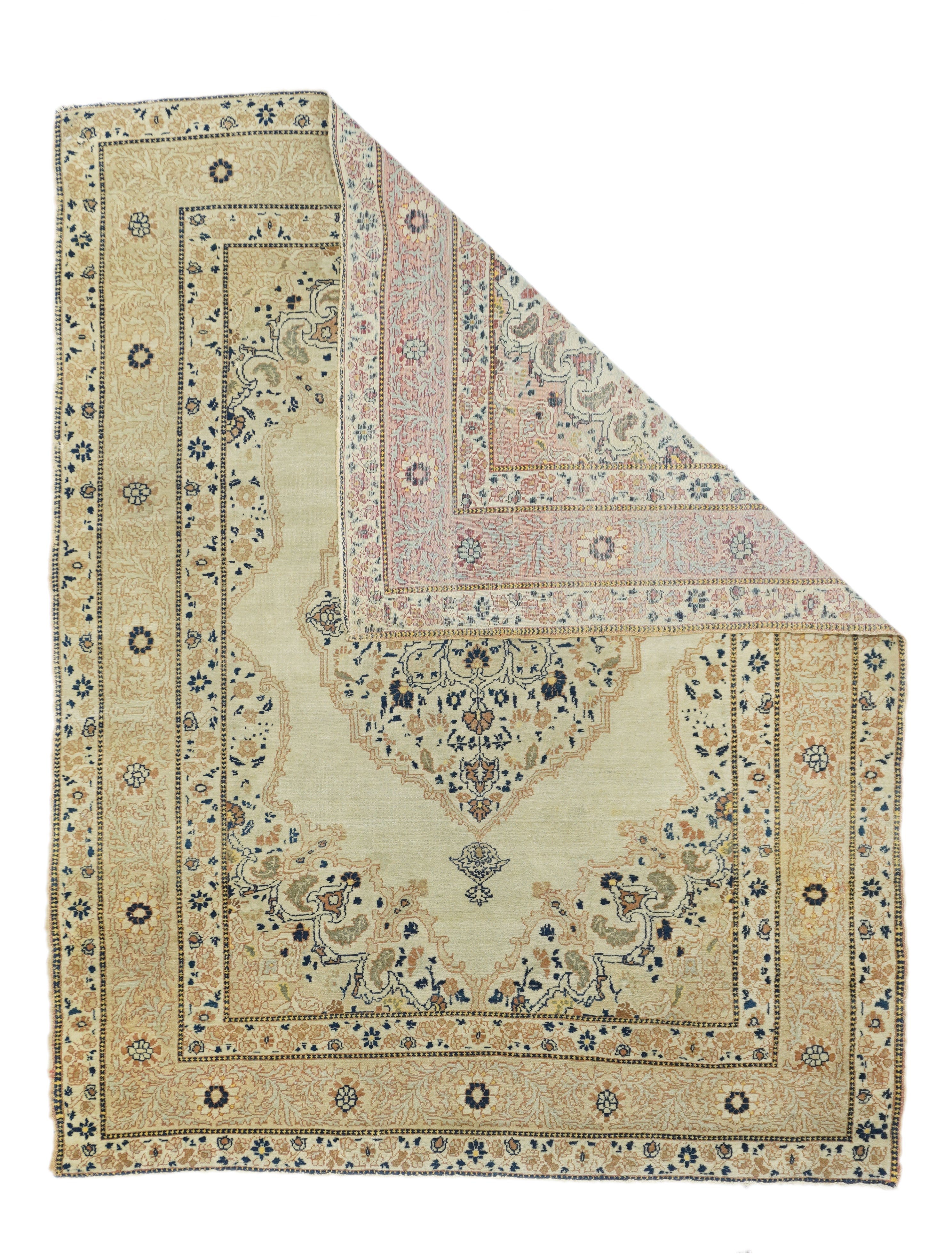 Antique Tabriz Rug 4' 3" x 5' 7"