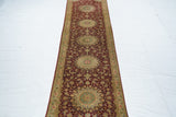 Fine  Silk Qum Runner 2'2'' x 9'3''