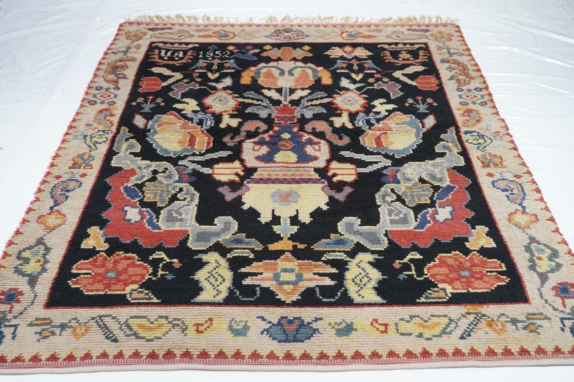 Vintage Swedish Rug 5'4'' x 7'6''
