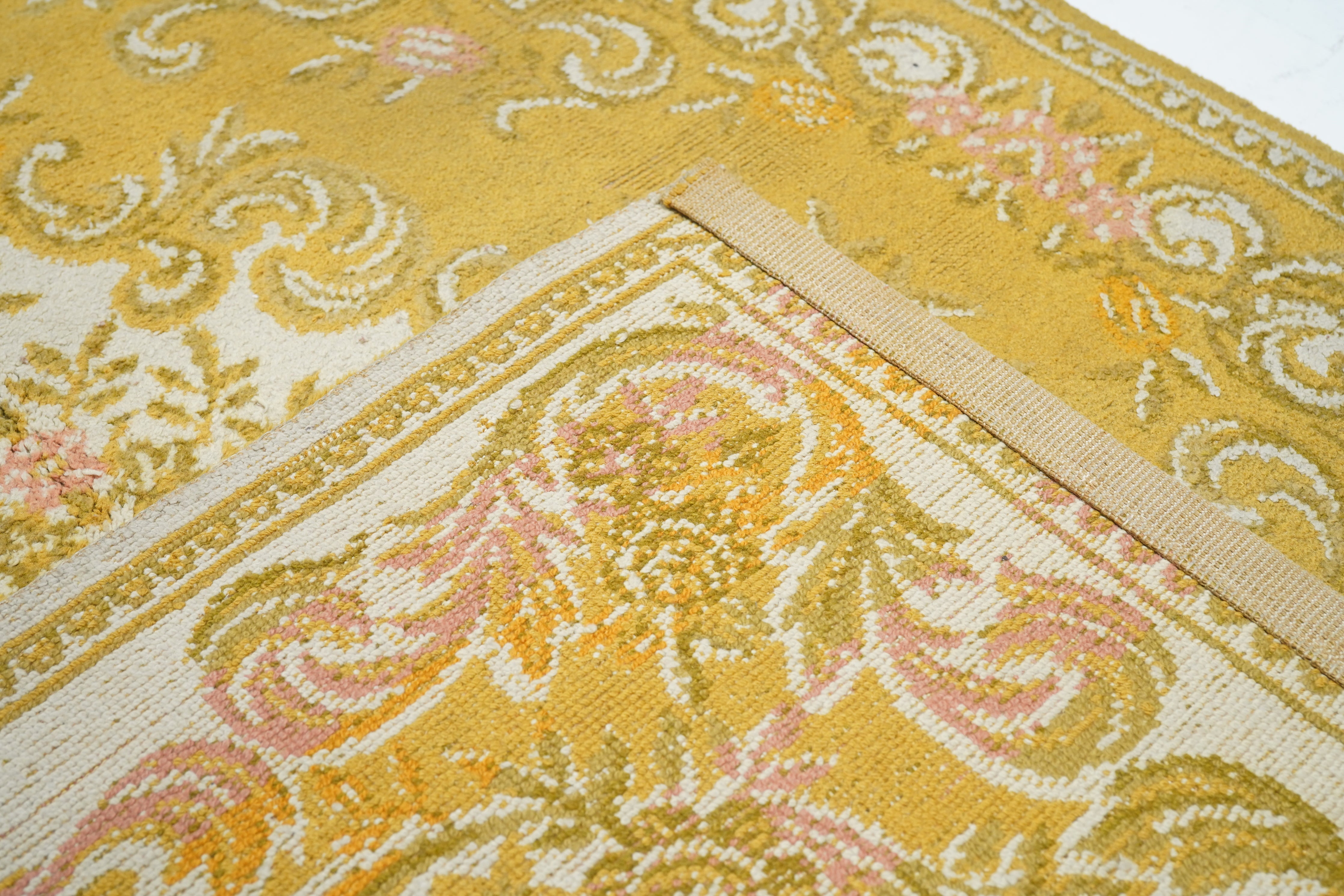 Vintage Savonnerie Rug 4'7'' x 6'6''