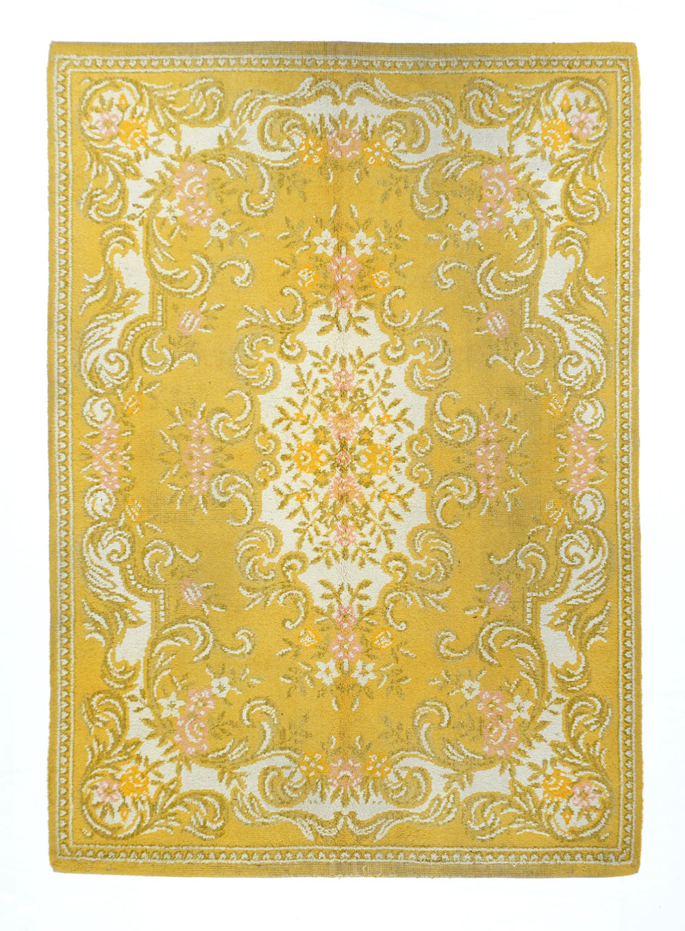 Vintage Savonnerie Rug 4'7'' x 6'6''