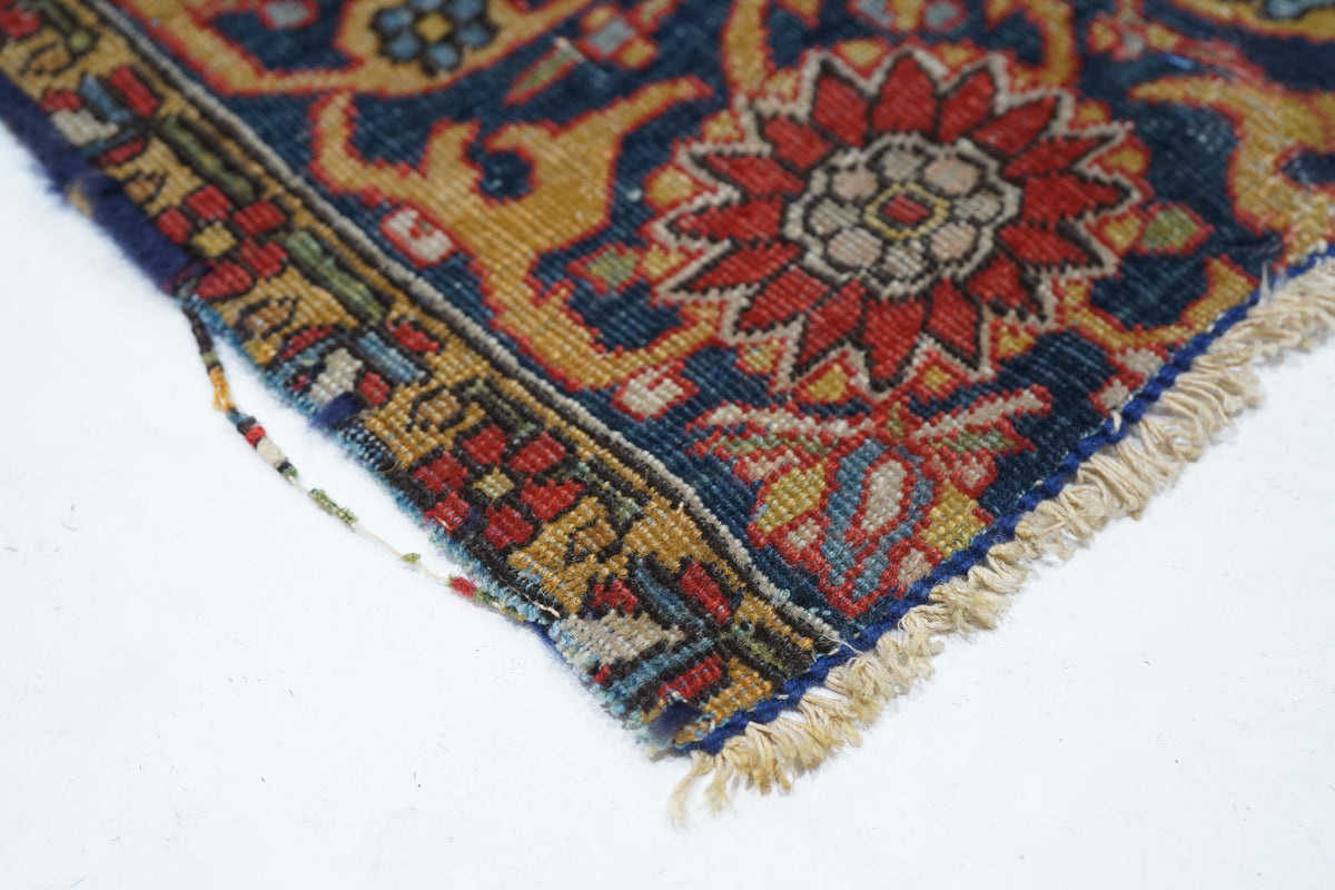 Antique Mohtasham Kashan Rug 4'0'' x 6'2''