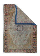 Antique Mohtasham Kashan Rug 4'0'' x 6'2''