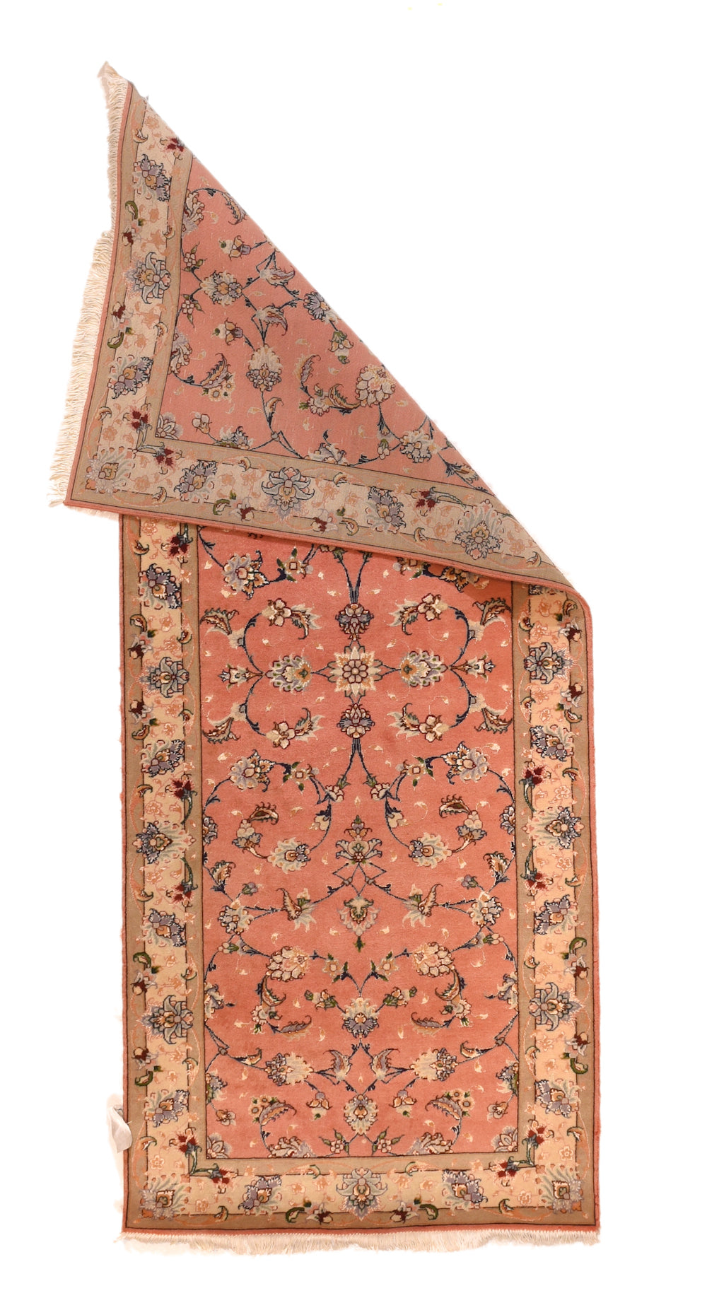 Extremely Fine  Tabriz Woven by the Artist Master Weaver Wool & Silk Runner 2'8'' x 6'7''