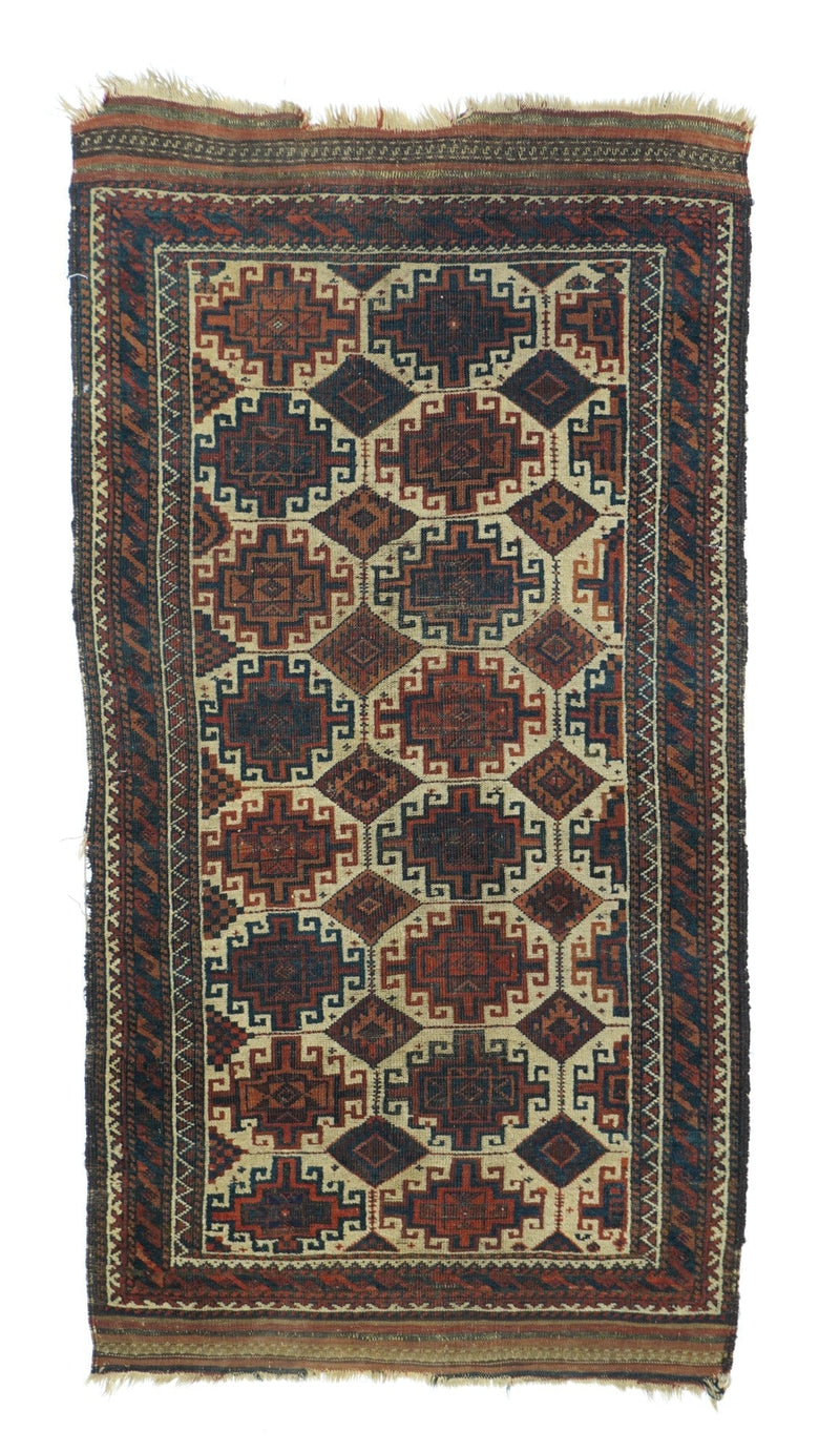 Antique Baluch Tribal Rug 2'9'' x 5'2''