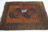 Vintage Afghan Rug 3'3'' x 3'9''