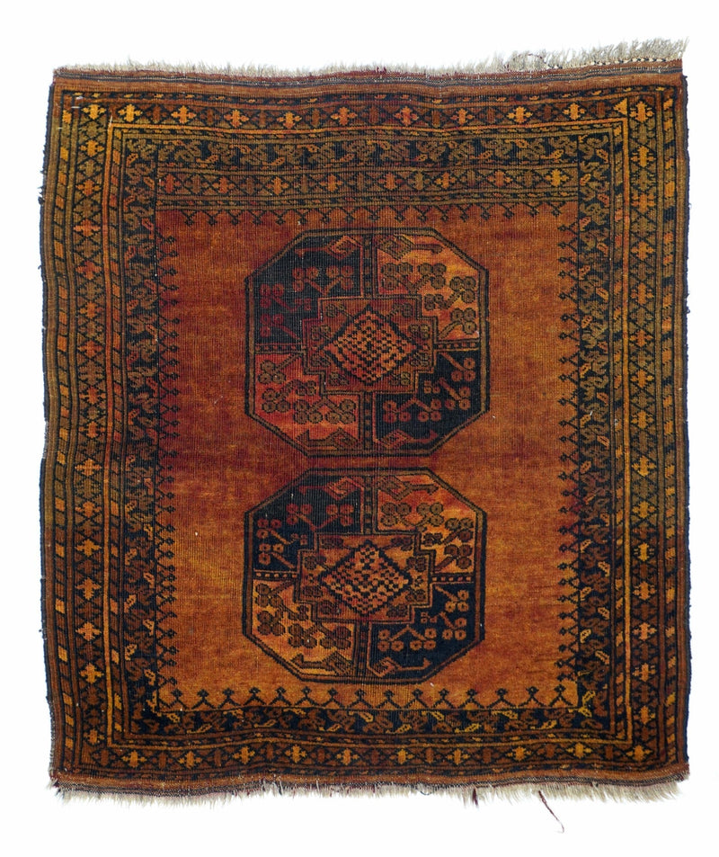 Vintage Afghan Rug 3'3'' x 3'9''