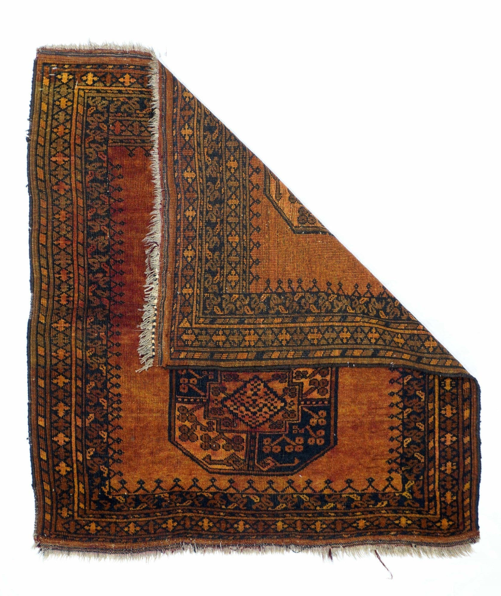Vintage Afghan Rug 3'3'' x 3'9''